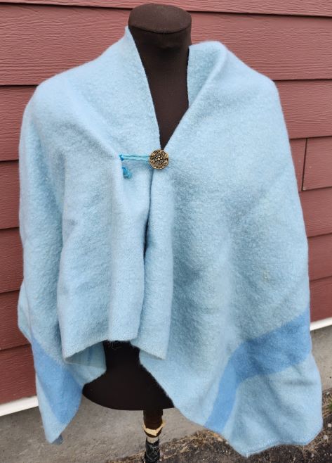 Kid's Blue Poncho