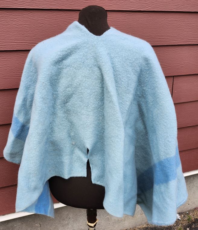 Kid's Blue Poncho