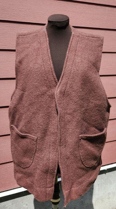 Men's Brown Wool Vest