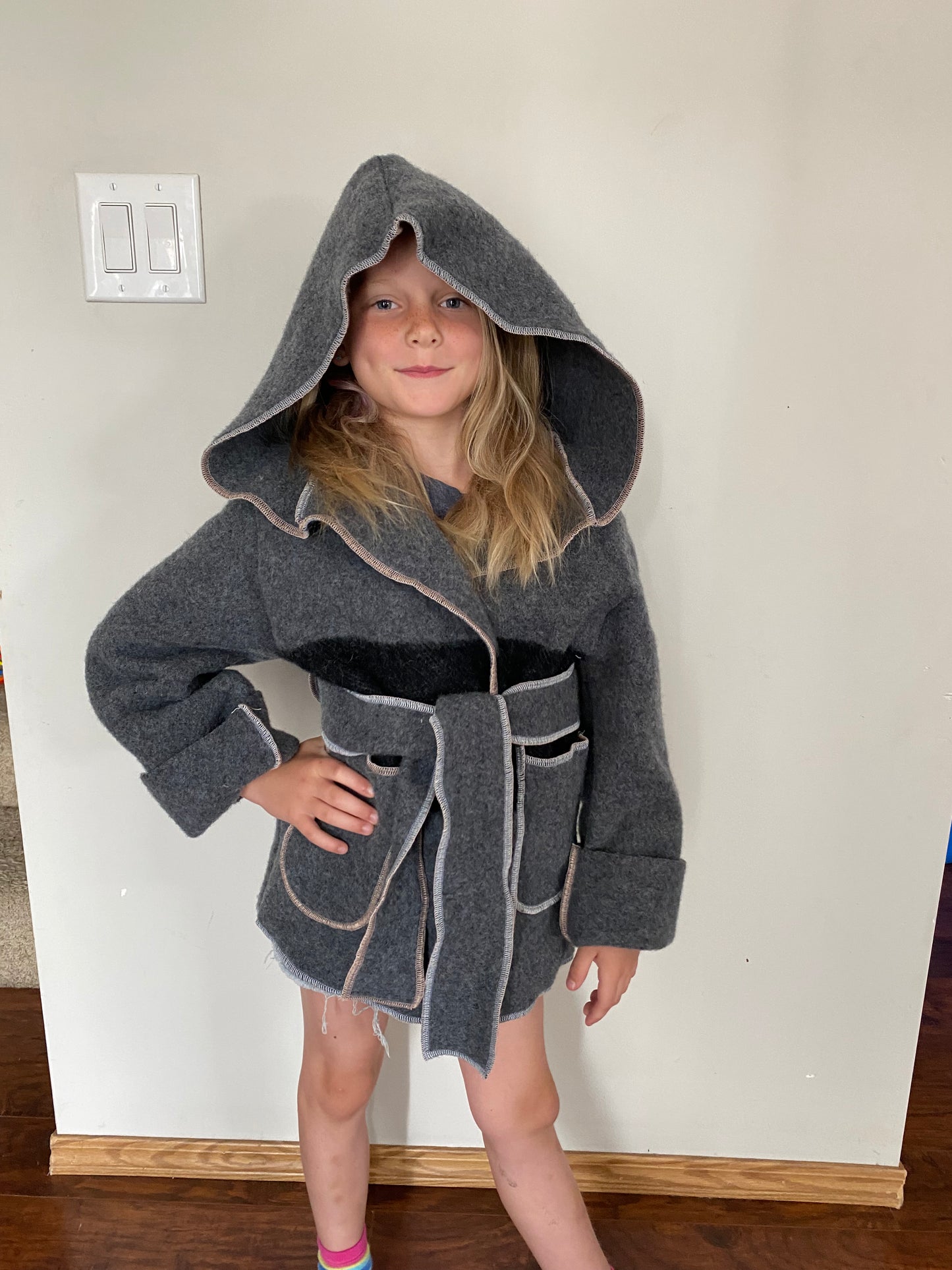 Dark Grey Mini Capote