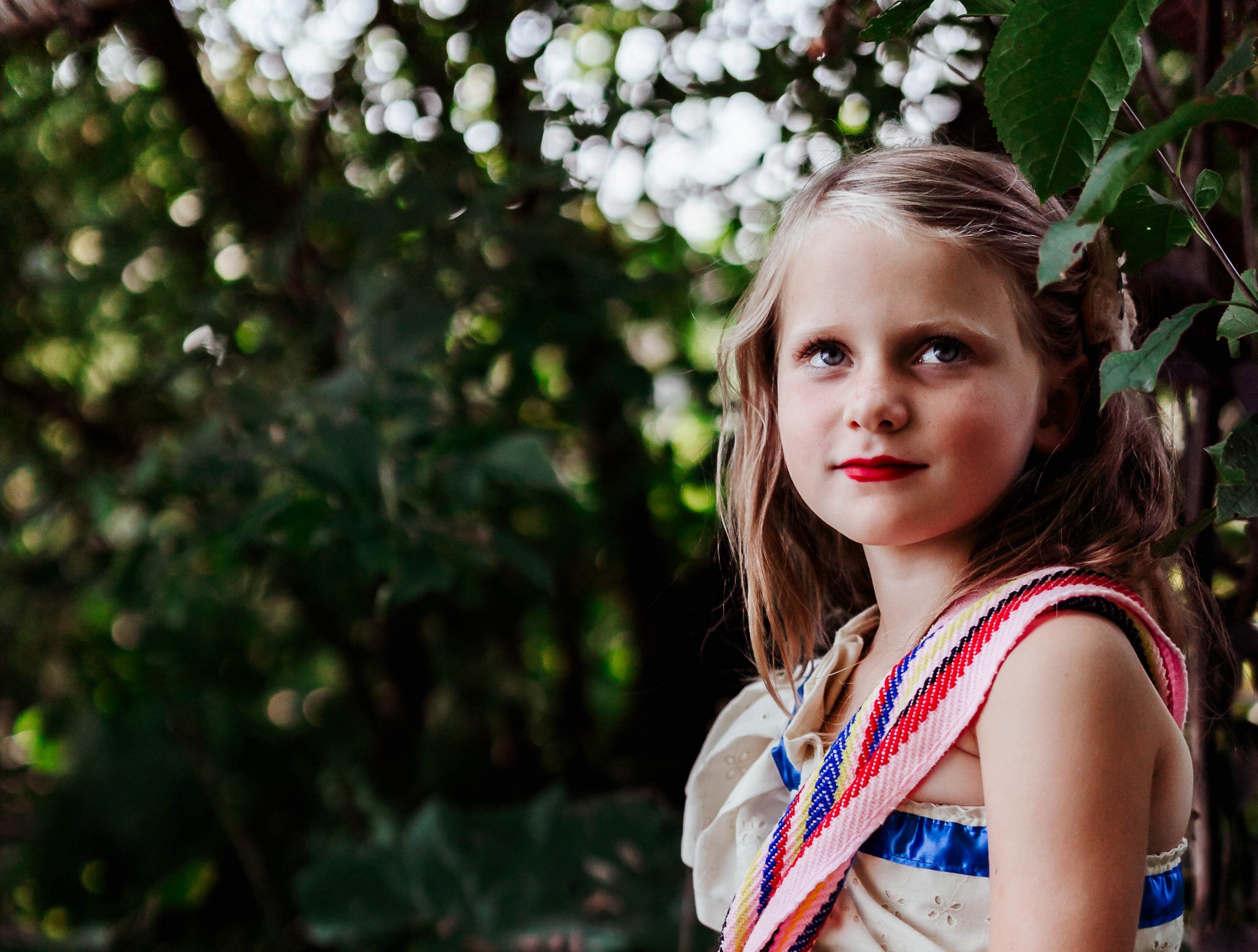 Girl with Metis Sash