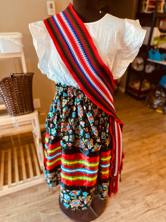 Métis Sash Ribbon skirt